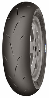 The Mitas 100/90-12  MC 35 S-RACER 2.0 is a racing tire developed for extreme lean angles, superb braking and acceleration. Different racing versions (Medium, Soft and Super Soft) are marked with a blue label on the sidewall. Load/Speed rated to 49P