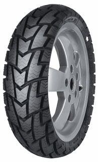 The Mitas 120/70-12 MC 32 WIN SCOOT  all season tire for low temperatures on wet or dry surfaces. The siped version allows studs and made from a special winter compound that provides better traction in snow, slush and ice. Load/Speed rated to 58P