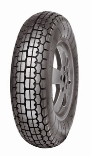 The Mitas 4.00-8C B13 is a classic scooter tire with a thick tread pattern design. These tires are also suitable for trailers and available in the reinforced 6PR version. Selected sizes are available in white wall version.