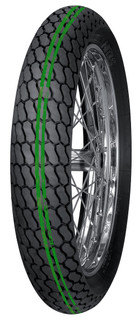 The Mitas 140/80-19 H-18 FLAT TRACK is a flat track specific racing tire. The H-18 is offered in three different tread compounds, standard (no stripe color indicator), green stripe (soft), two green stripes for super soft tread compound. The green stripe is best suited for loose and cushion tracks while the standard (no stripe) is best for hard pack and blue groove style tracks. Double green stripe tire indicates a softer carcass and soft tread compound for  rocky terrain and most demanding extreme enduro competition.