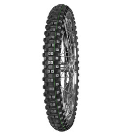 The ENDURO TRAIL RALLY MH front is specifically designed to ensure directional stability at any lean angle and maximum braking capacity on medium to hard terrain types such as heavy gravel and rocky paths.