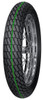 The Mitas 130/80-19 (27x7-19) H-18 NHS is a flat track specific racing tire. The H-18 is offered in two different tread compounds, standard (no stripe color indicator) and green stripe (soft). The green stripe is best suited for loose and cushion tracks while the standard (no stripe) is best for hard pack and blue groove style tracks.