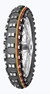 The Mitas 70/100-14 TERRA FORCE-MX SM Super Light is a new generation of tire derived from the C-18 tread pattern. It is designed for cross country racing on hard and stony surfaces with excellent grip on wet roots and rocky terrain. A spaced knob design contributes to great self cleaning ability in mud or sand while side knobs with a hooked profile provide solid lockup during acceleration. Load/Speed rated to 40M