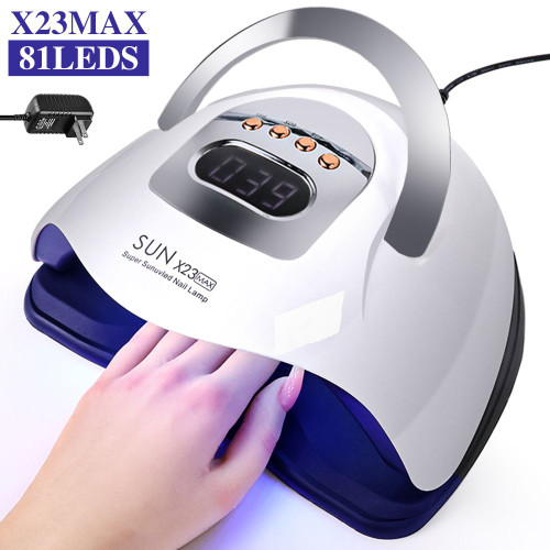 Professional SUN X23MAX 81LED UV Nail Lamp for Fast Gel Curing and Manicure Salon Treatment