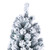 6ft Flocking Tied Light Christmas Tree