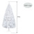 7FT Iron Leg White Christmas Tree with 1349 Branches