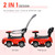 Aosom Kids 3 in 1 Push Car Ride-On Stroller Sliding Walking Toy with Horn Music Light Secure Bar for Boys Girls 1-3 Years Old Red
