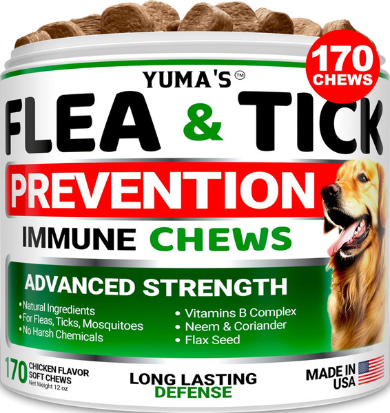 Premium Dog Flea and Tick Control with Irresistible New Flavor