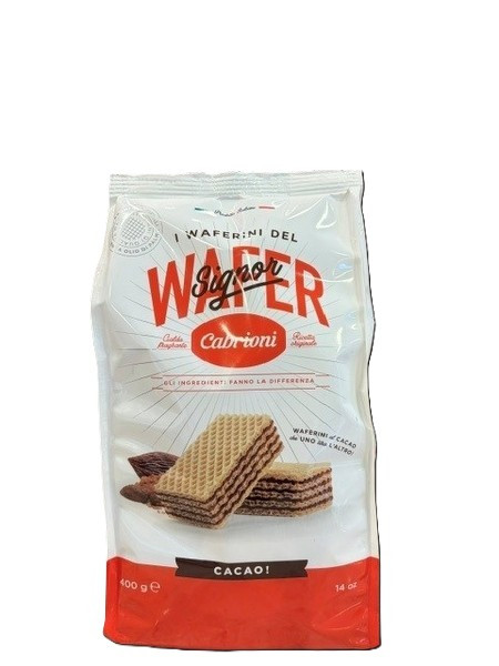 Cabrioni Waferini Piu Cocoa Wafers - 400 g
