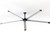 10-ft 5-Blades 120 RPM Commercial HVLS Fan with Hx Motor and Controller - 30Nm/0.4kW/0.5hp