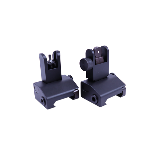Aluminum Micro Flip Up Front and Rear AR Sight