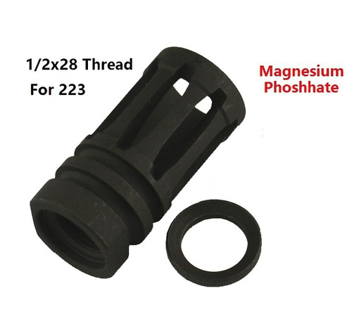 1/2-28 Birdcage Muzzle Brake for 223 AR15 556 1022LR