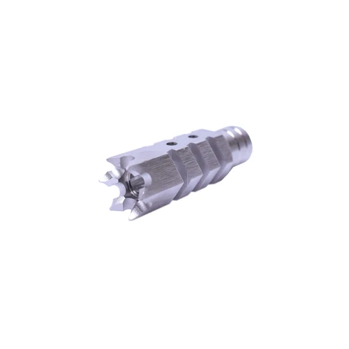 Shark AK47 Muzzle Brake / Pressure compensator14-1 LH - STAINLESS STEEL