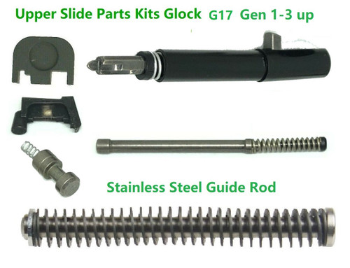 Glock 17 Gen 3 Upper Parts Slide Kits UPK 9mm P80 With Stainless Steel Guide Rod
