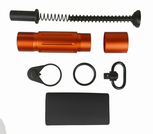 3.5" Short Buffer Tube System QR Sling Adapter Cap, QR Sling Swivel, 3.5" Foam,
