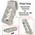 AR15 Pistol Grip Skeletonized Aluminum Silver