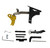Glock 19 Gen 1-3 Lower Parts Kit With Adjustable Trigger To 3 Lbs Gold Anodized