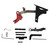 Glock 19 Gen 1-3 Lower Parts Kit With Adjustable Trigger To 3 Lbs Red Anodized
