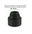 1/2x28 TPI Soda Pop bottle Cleaning Patch Trap Adapter For 9mm Glock Threaded Barrel, 223 and 9mm Black Color