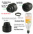 1/2x28 TPI Soda Pop bottle Cleaning Patch Trap Adapter For 9mm Glock Threaded Barrel, 223 and 9mm Black Color