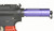 3.5" Short Buffer Tube System QR Sling Adapter Cap, QR Sling Swivel, 3.5" Foam, Color Purple