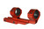 Red Color Position Spacing Adjustable Offset Cantilever Weaver Scope Mounts 30mm with 1" W Inserts