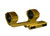 Gold Anodized Aluminum Offset Cantilever Picatinny Weaver Scope Mounts 30mm With 1" Inserts, Fits 1" Tube and 30mm Tube Optics