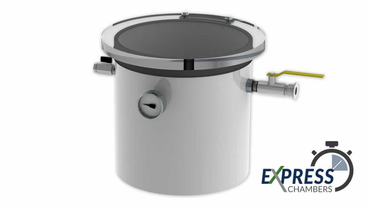 12" X 12" VI Vacuum Chamber (Hinged Lid)