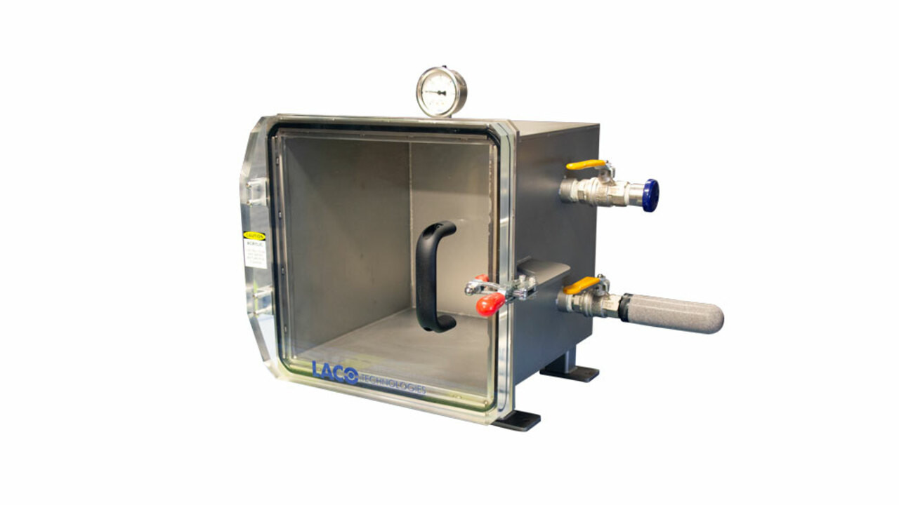 12" Cube Industrial Vacuum Chamber (Acrylic Door / SS Body)