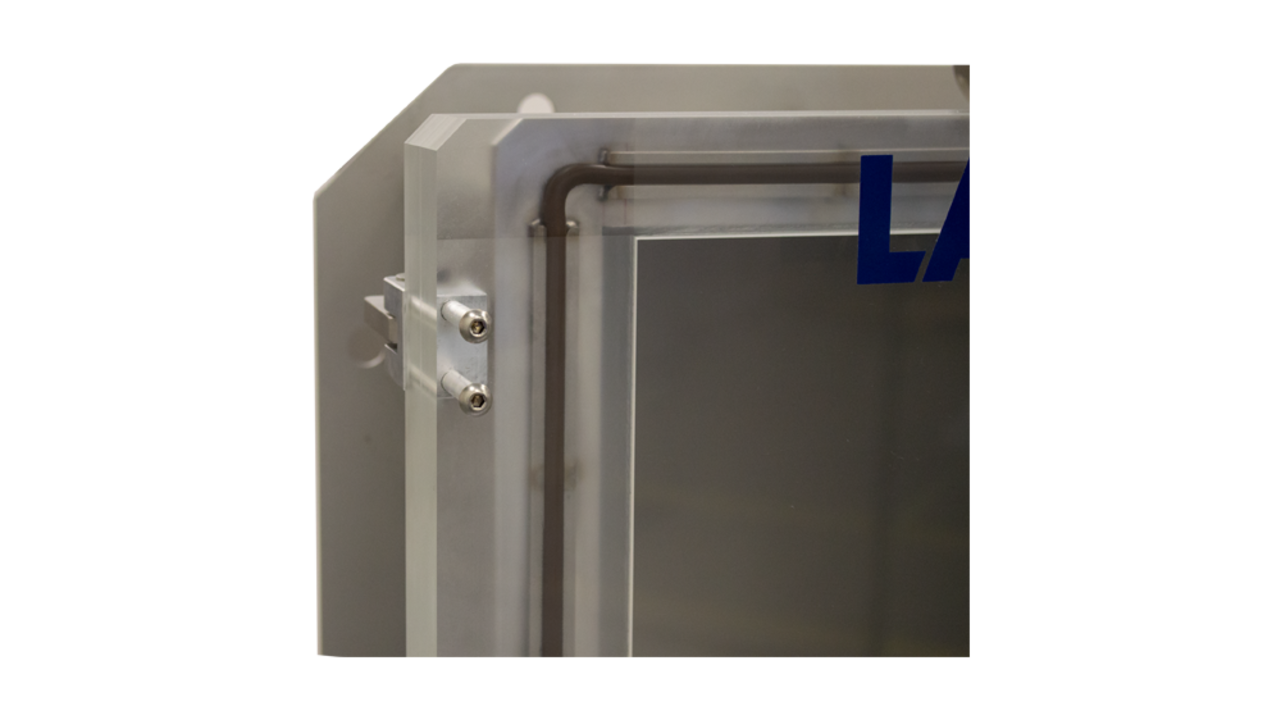 20" Cube Industrial Vacuum Chamber (Acrylic Door / SS Body) - hinge