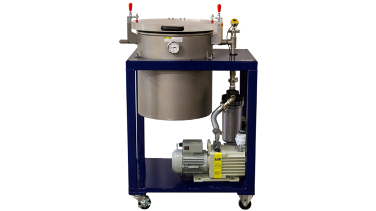 18" X 20" Cart Degassing System (Two Stage / 14 CFM)