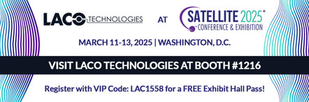 LACO Technologies to Spotlight Advanced Solutions at Satellite 2025 Conference LACO Technologies to Spotlight Advanced Solutions at Satellite 2025 Conference