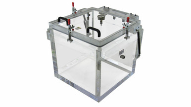 20" Cube Clear Hinged Top-Load Vacuum Chamber