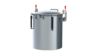 18" X 20" VH Vacuum Chamber (Hinged Lid) - hinge view