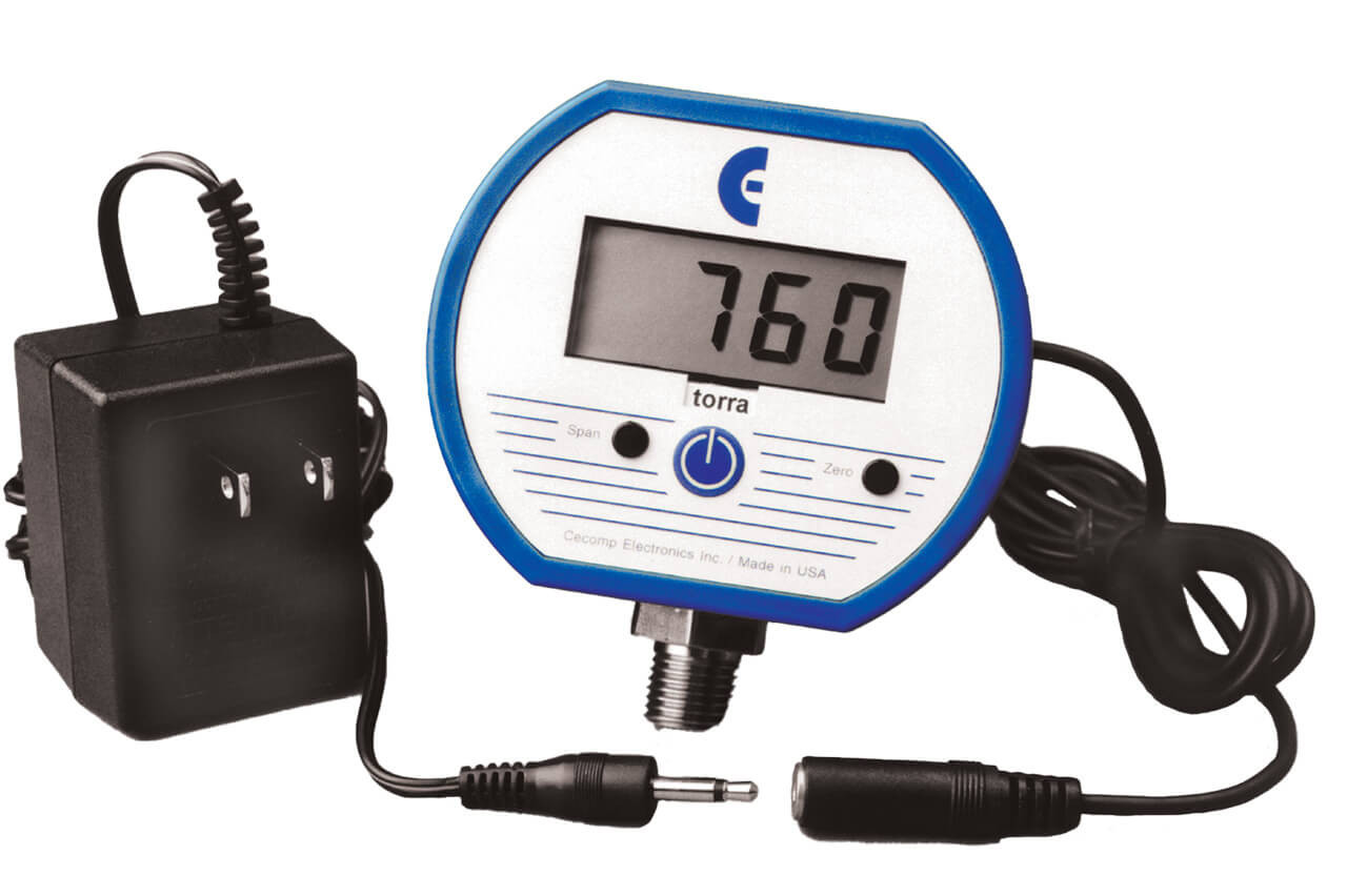 Digital Vacuum Gauge 1-760 Torr - LACO Technologies