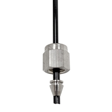 Flexible Tip Assembly for Helium Spray Probe - close up of connector