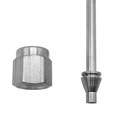 Rigid Tip Assembly for Helium Spray Probe - Close up of connector