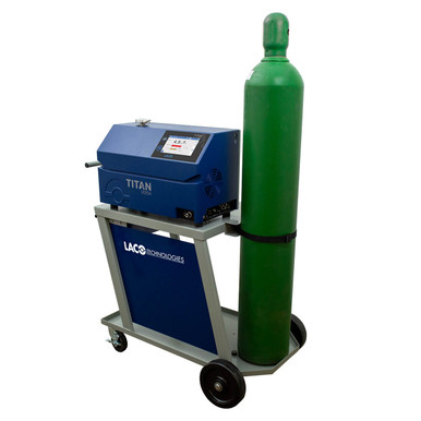 Gas Bottle Bracket mounted on TITAN VERSA Maintenance Cart