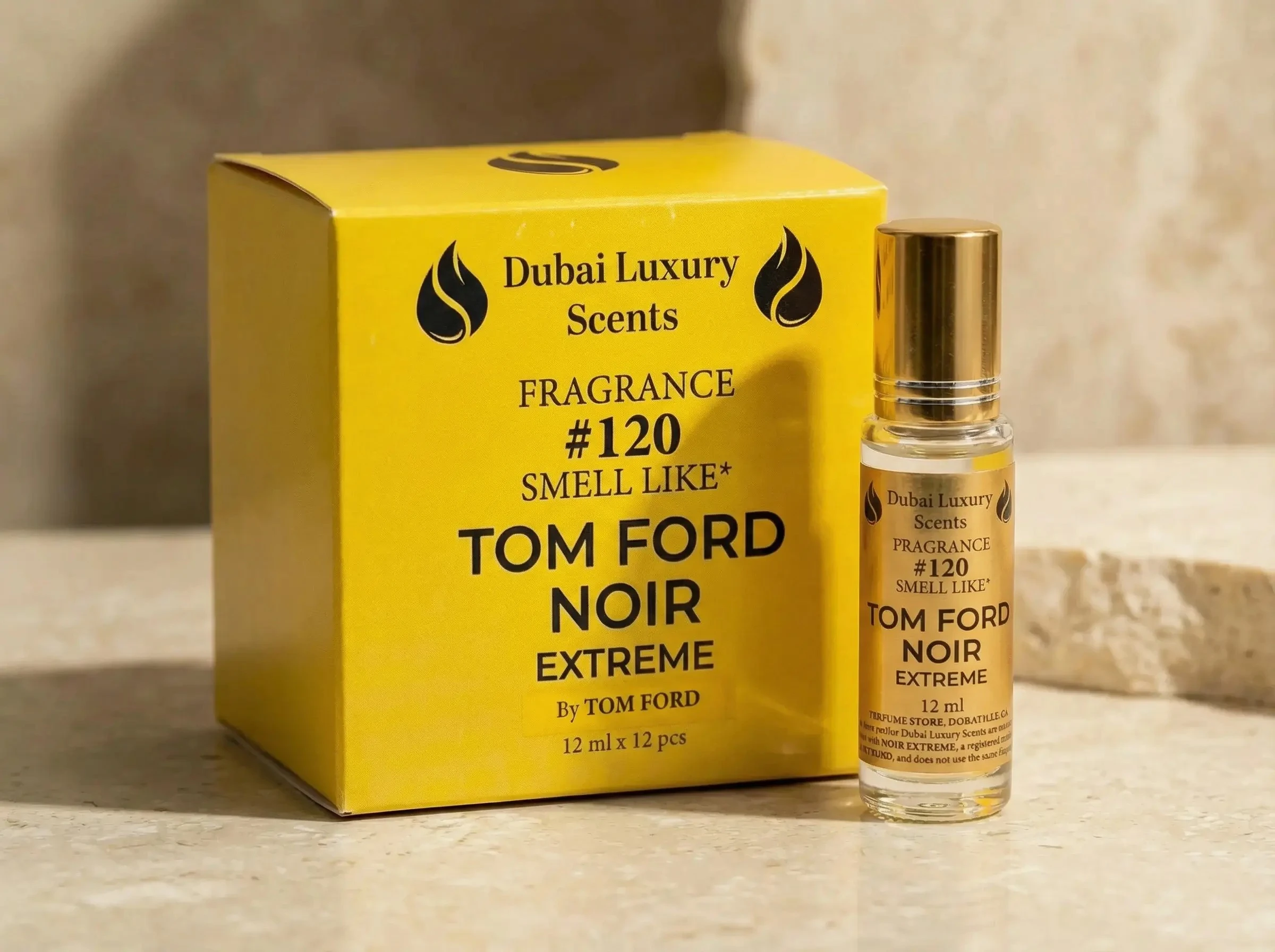 Dubai Luxury – Inspired By Tom Ford Noir Extreme – Body Oil (12ml)