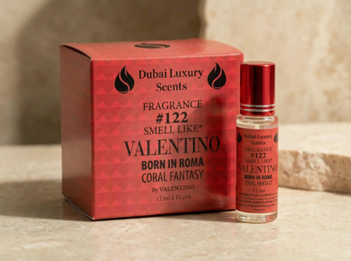 12 PACK BODY OIL #122. SMELL LIKE VALENTINO CORAL WOMEN