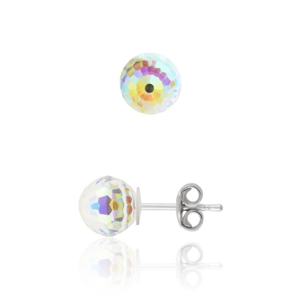 4869 4mm Disco Ball - Crystal AB - Sky Beads