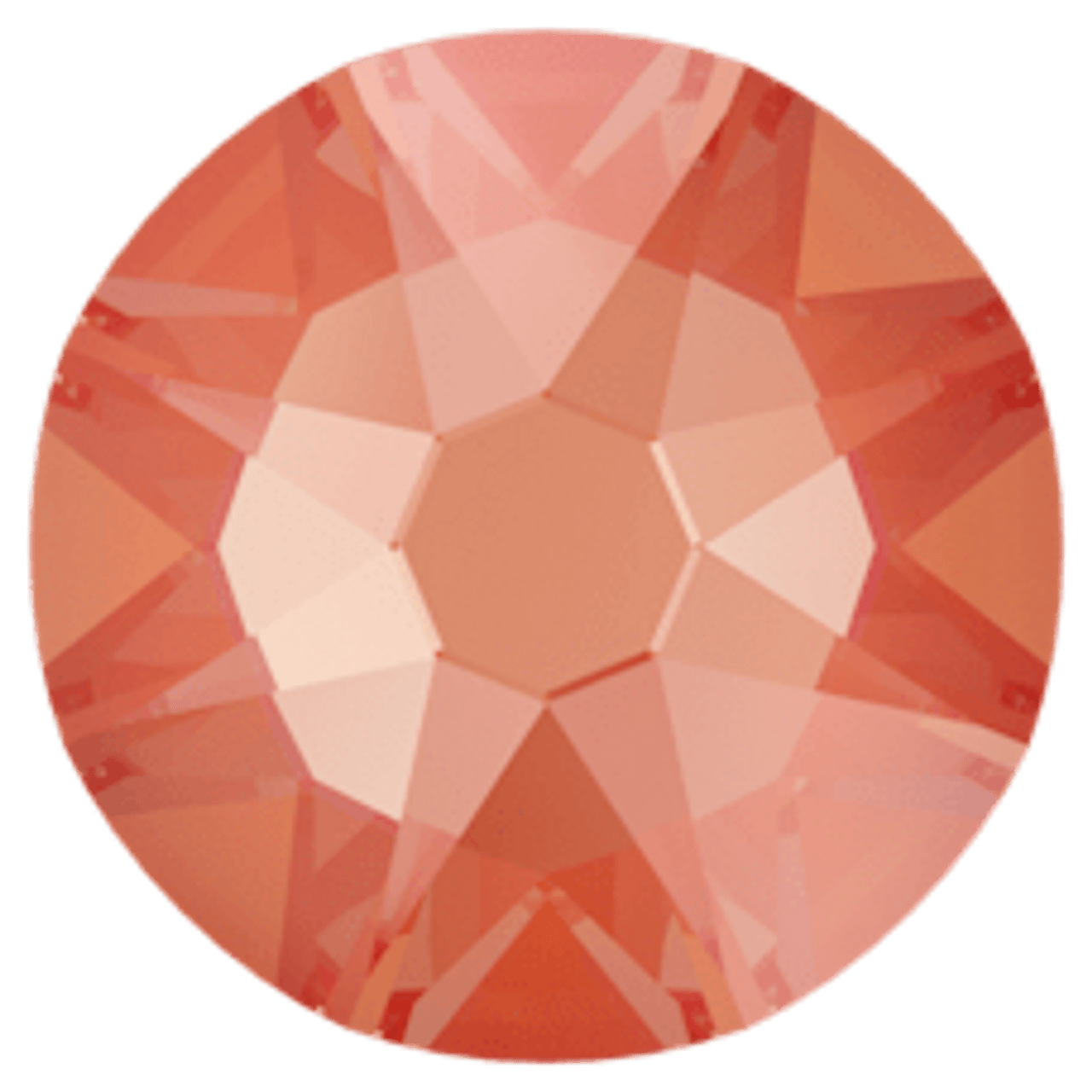 2088 Crystal Orange Glow DeLite Flatback