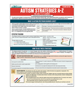 Autism Strategies A-Z for Level 2 & 3 Learners