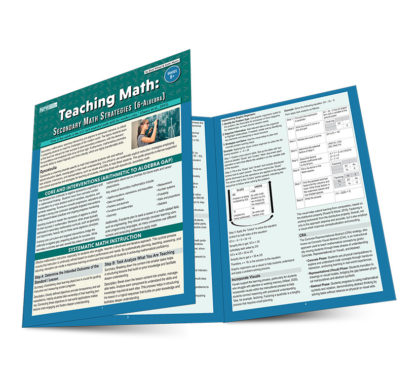 Secondary Math Teaching Math: Secondary Math Strategies (6-Algebra)