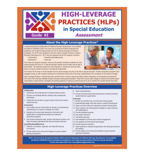 High-Leverage Practices (HLPs) in Special Education: Guide #2 - Assessment