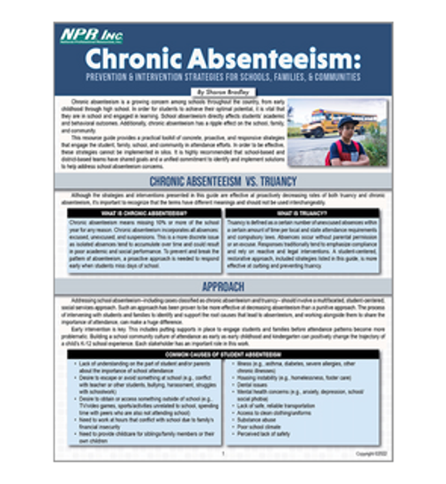 Chronic Absenteeism: