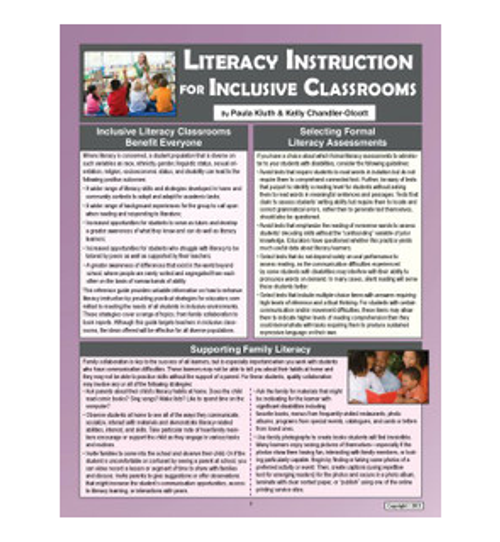 Literacy Instruction for Inclusive Classrooms