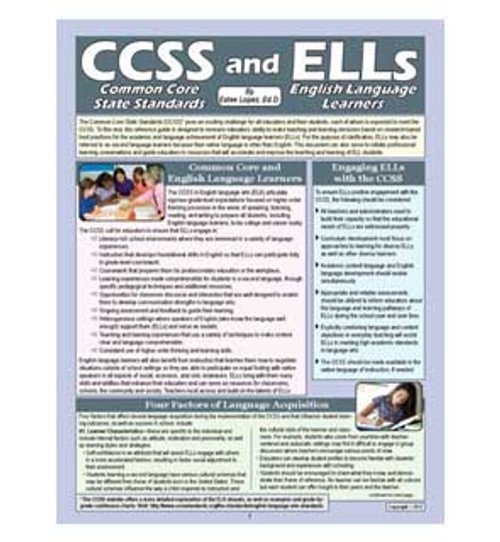 Common Core State Standards and ELLs