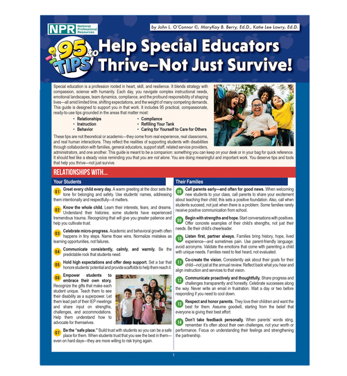 95 Tips to Help Special Educators Thrive—Not Just Survive!