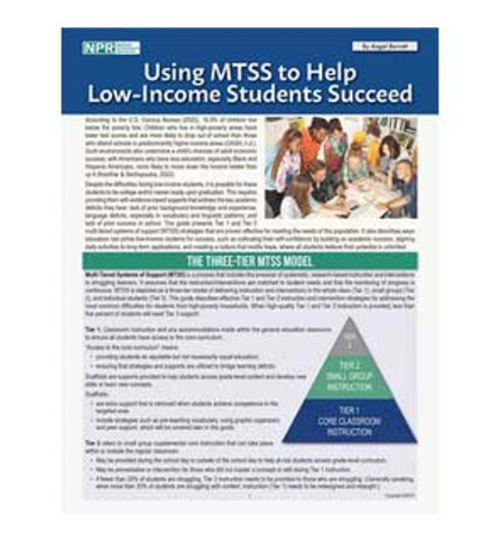 Using MTSS to Help Low-Income Students Succeed cover